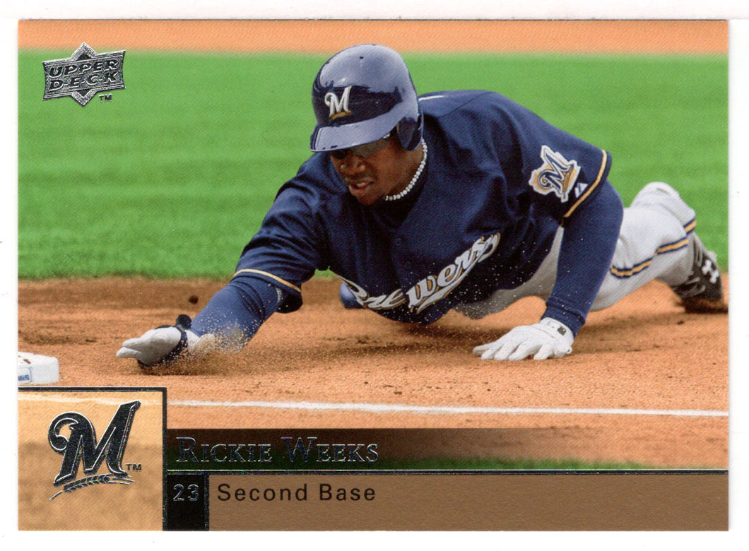 Rickie Weeks - Milwaukee Brewers (MLB Baseball Card) 2009 Upper Deck # 218 Mint