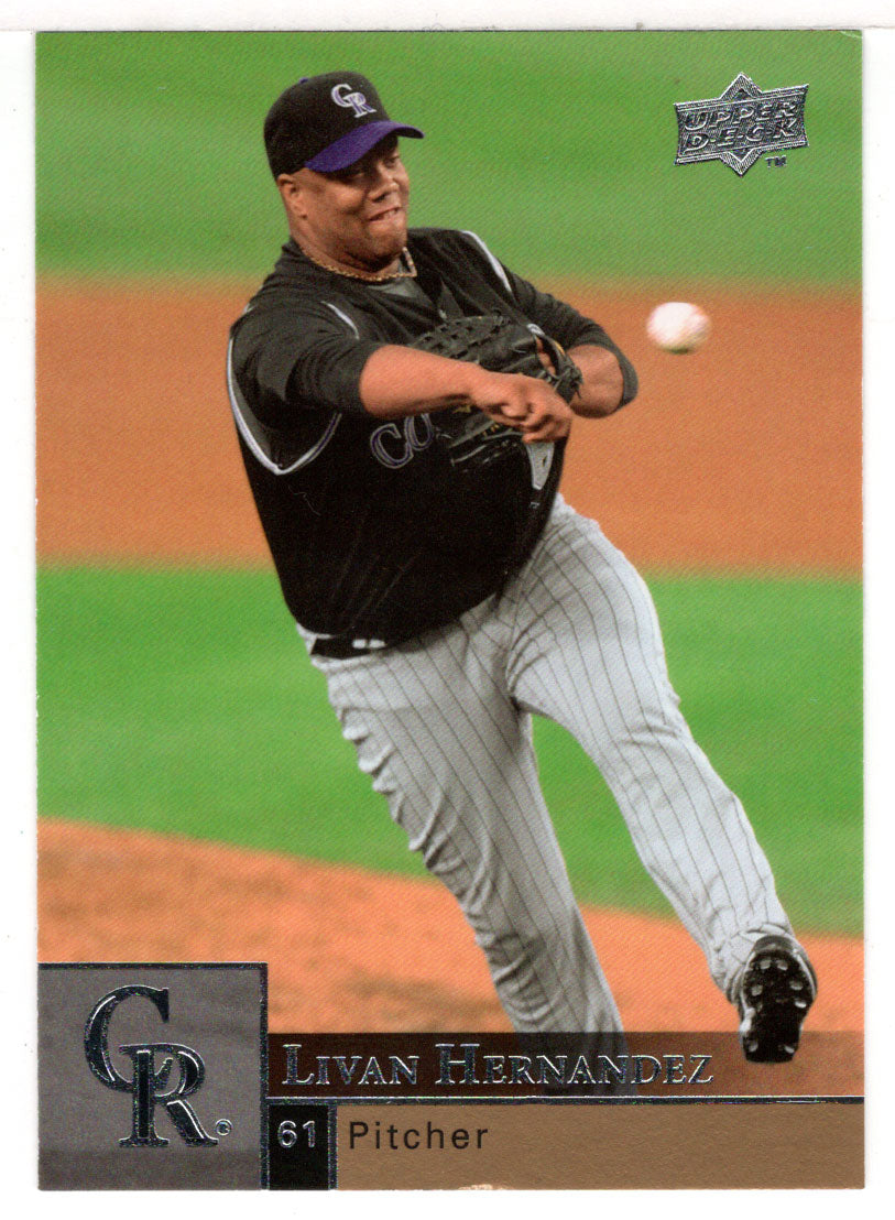 Livan Hernandez - Colorado Rockies (MLB Baseball Card) 2009 Upper Deck # 235 Mint