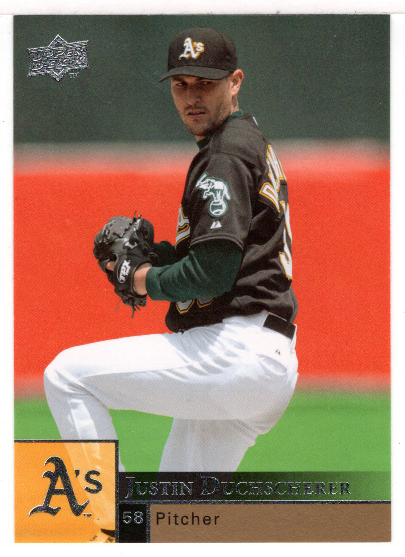 Justin Duchscherer - Oakland Athletics (MLB Baseball Card) 2009 Upper Deck # 279 Mint