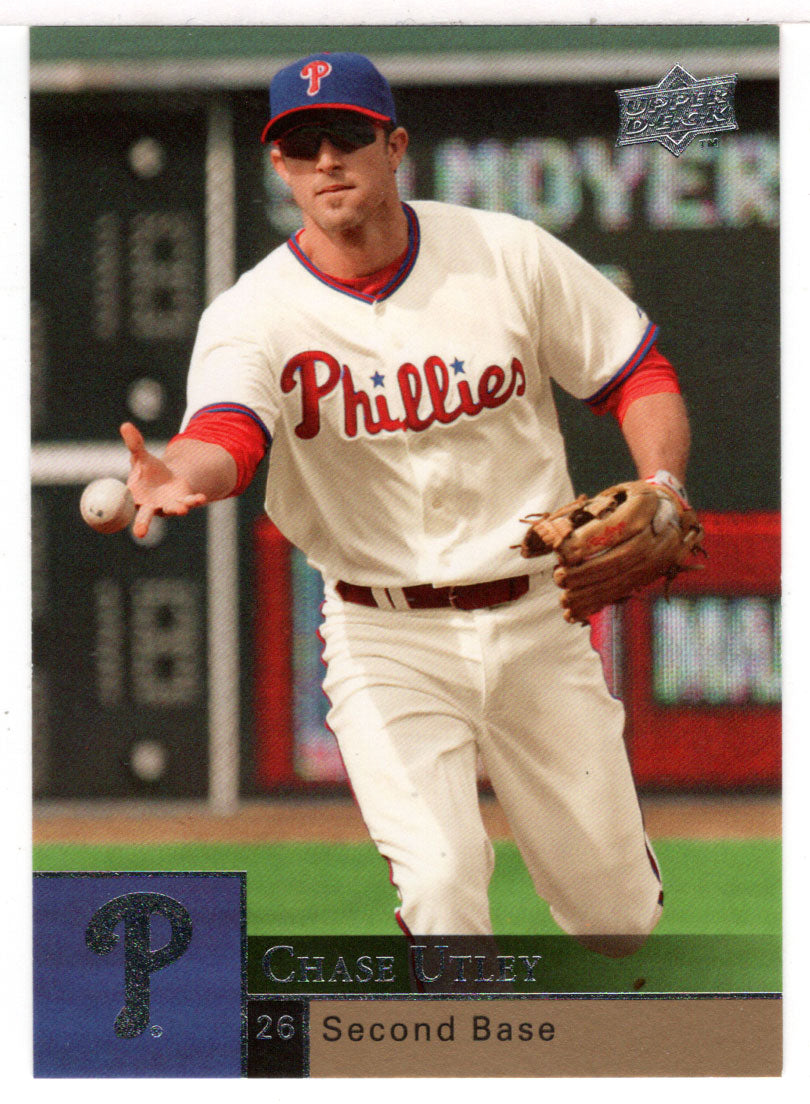 Chase Utley - Philadelphia Phillies (MLB Baseball Card) 2009 Upper Deck # 291 Mint