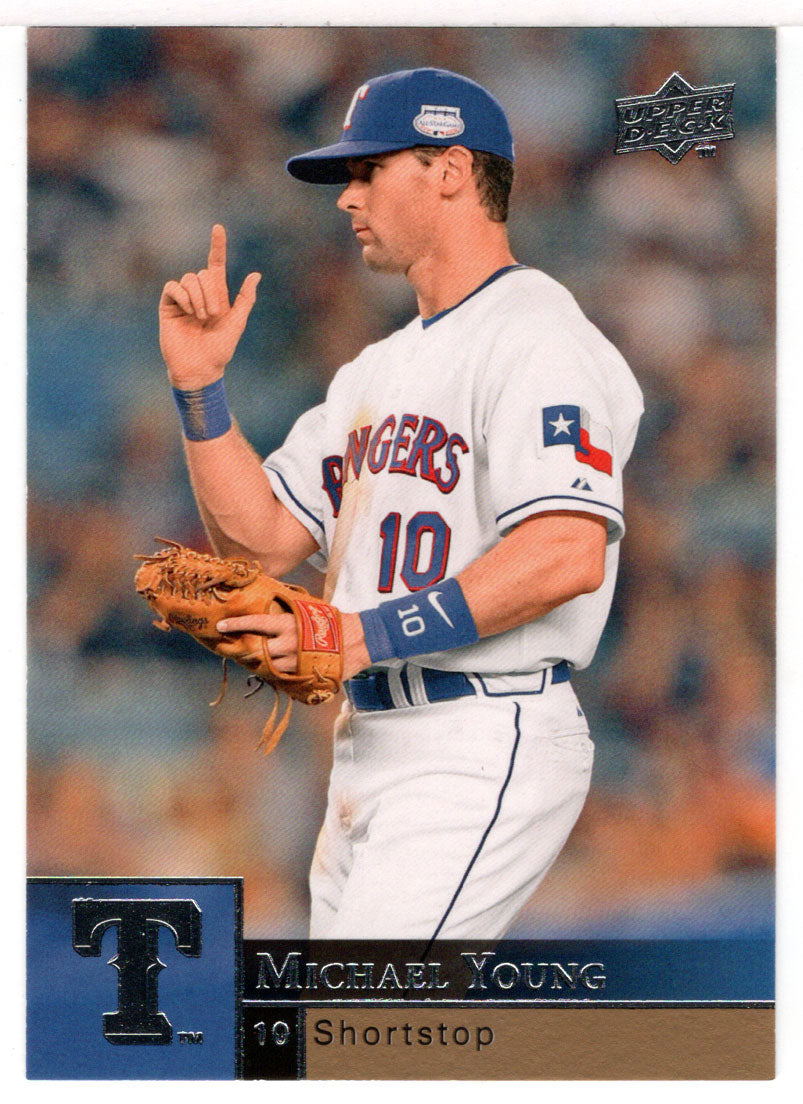 Michael Young - Texas Rangers (MLB Baseball Card) 2009 Upper Deck # 374 Mint