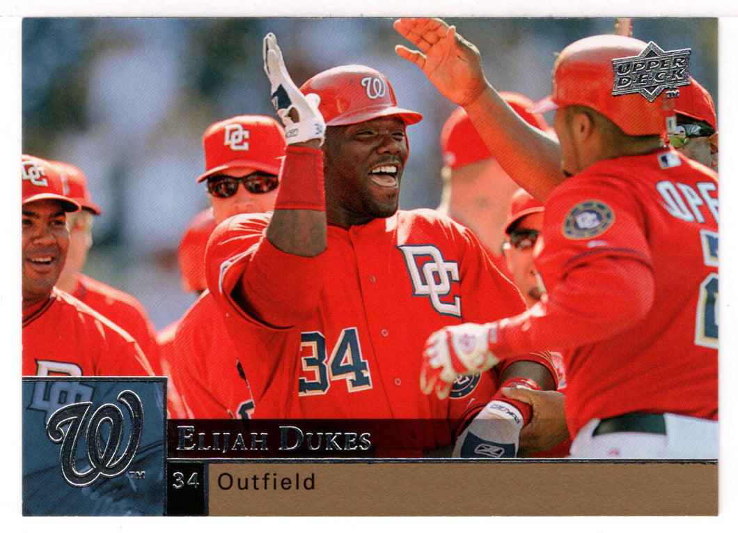 Elijah Dukes - Washington Nationals (MLB Baseball Card) 2009 Upper Deck # 392 Mint