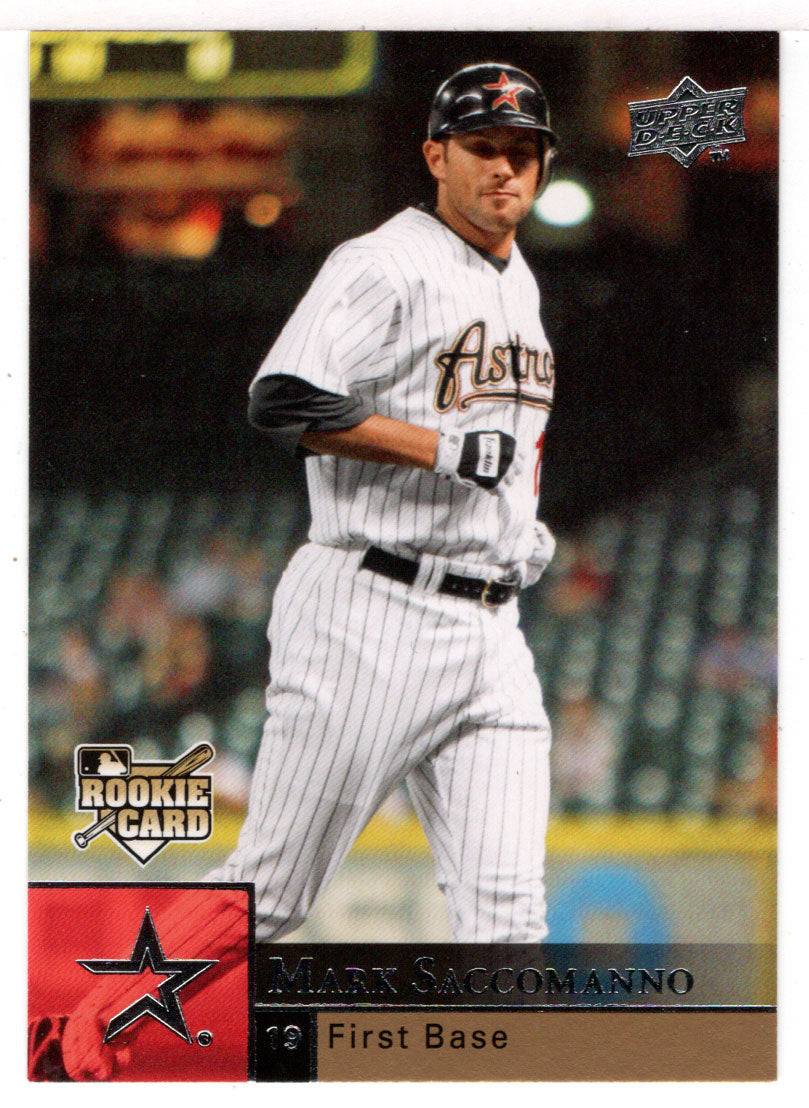 Mark Saccomanno RC - Houston Astros (MLB Baseball Card) 2009 Upper Deck # 406 Mint