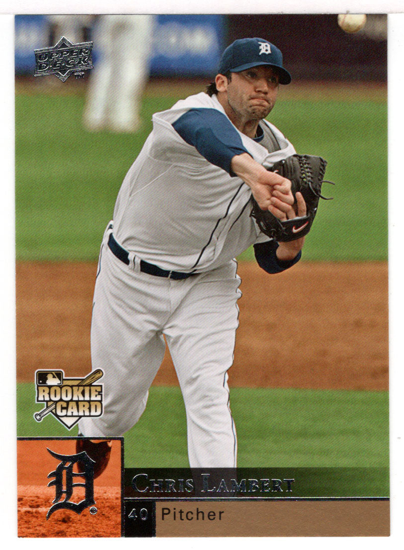 Chris Lambert - Detroit Tigers (MLB Baseball Card) 2009 Upper Deck # 428 Mint