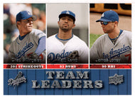 Chad Billingsley - Matt Kemp - James Loney - Los Angeles Dodgers Team Leaders (MLB Baseball Card) 2009 Upper Deck # 457 Mint