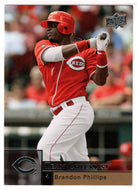 Brandon Phillips - Cincinnati Reds Team Checklist (MLB Baseball Card) 2009 Upper Deck # 481 Mint