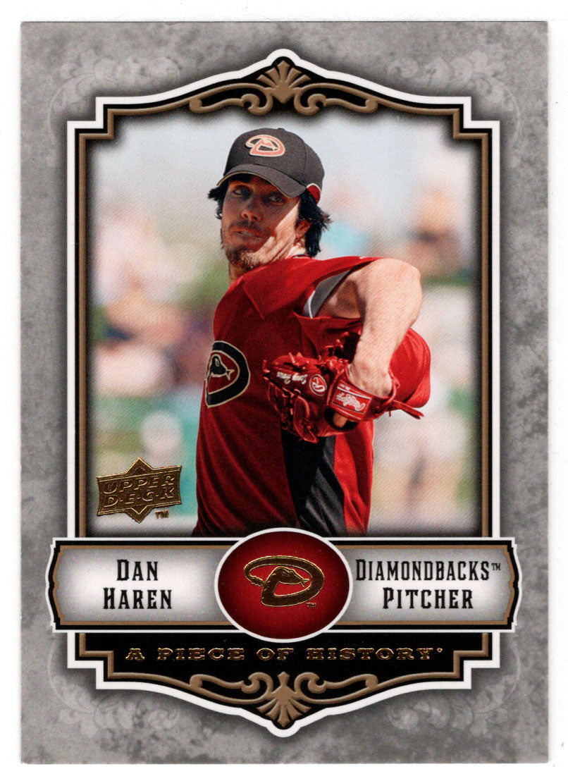 Dan Haren - Arizona Diamondbacks (MLB Baseball Card) 2009 Upper Deck A Piece of History # 3 Mint