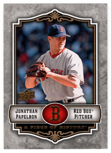 Jonathan Papelbon - Boston Red Sox (MLB Baseball Card) 2009 Upper Deck A Piece of History # 14 Mint