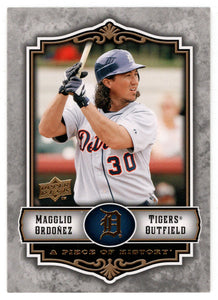 Magglio Ordonez - Detroit Tigers (MLB Baseball Card) 2009 Upper Deck A Piece of History # 34 Mint