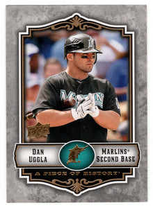 Dan Uggla - Florida Marlins (MLB Baseball Card) 2009 Upper Deck A Piece of History # 37 Mint