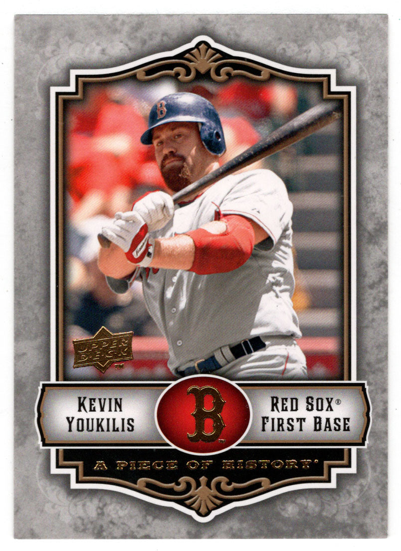 Kevin Youkilis - Boston Red Sox (MLB Baseball Card) 2009 Upper Deck A Piece  of History # 40 Mint