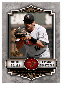 Miguel Tejada - Houston Astros (MLB Baseball Card) 2009 Upper Deck A Piece of History # 41 Mint
