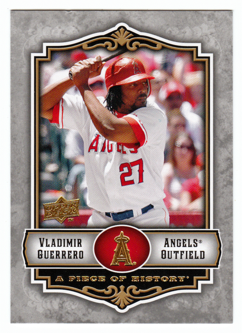 Vladimir Guerrero - Los Angeles Angels (MLB Baseball Card) 2009 Upper Deck A Piece of History # 45 Mint