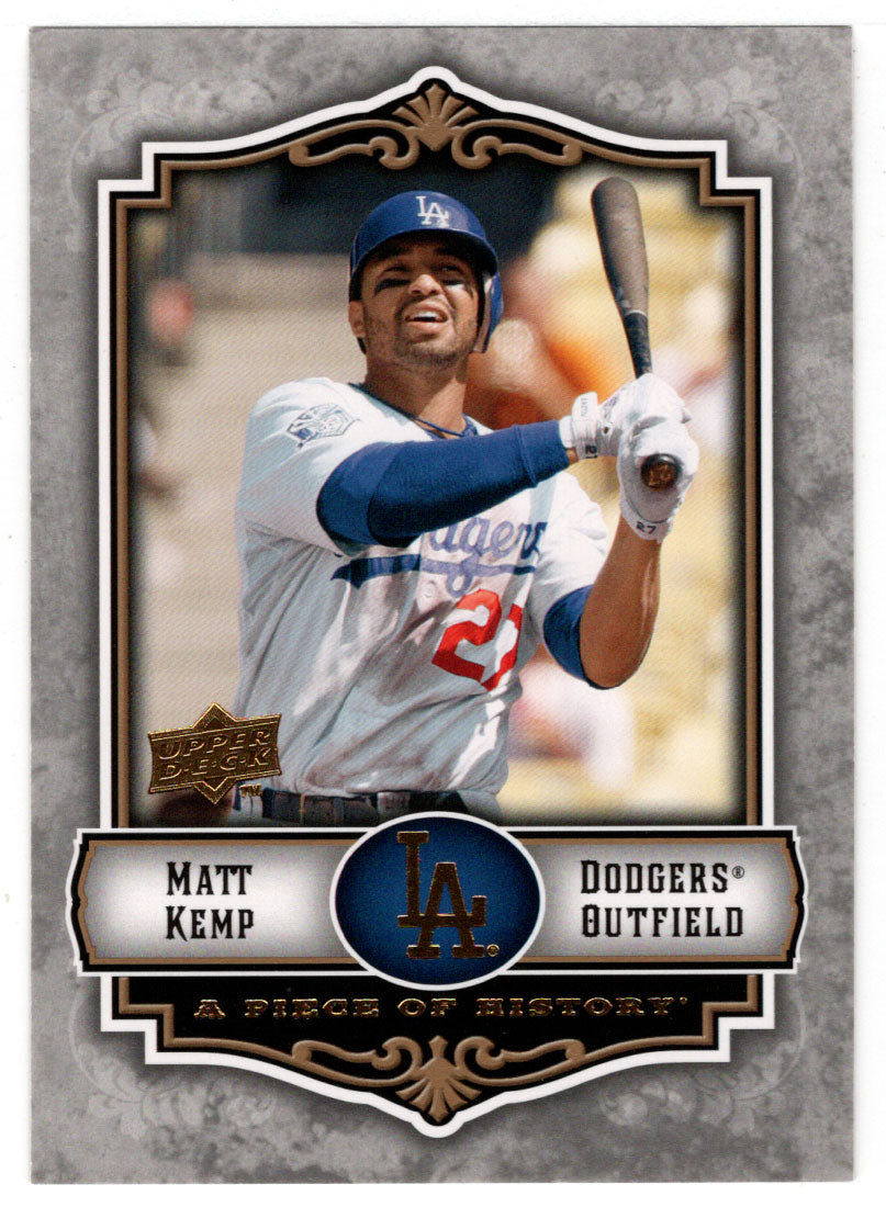 Matt Kemp - Los Angeles Dodgers (MLB Baseball Card) 2009 Upper Deck A Piece of History # 49 Mint