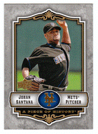Johan Santana - New York Mets (MLB Baseball Card) 2009 Upper Deck A Piece of History # 59 Mint