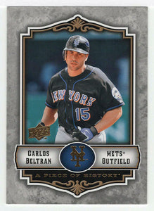 Carlos Beltran - New York Mets (MLB Baseball Card) 2009 Upper Deck A Piece of History # 60 Mint