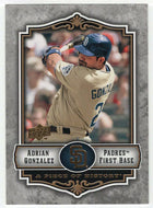 Adrian Gonzalez - San Diego Padres (MLB Baseball Card) 2009 Upper Deck A Piece of History # 76 Mint