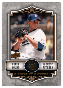 Chris Young - San Diego Padres (MLB Baseball Card) 2009 Upper Deck A Piece of History # 77 Mint