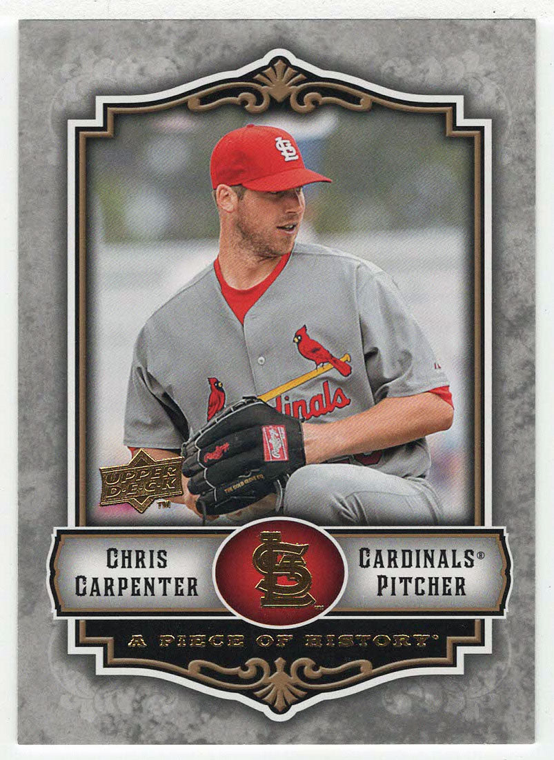 Chris Carpenter - St. Louis Cardinals (MLB Baseball Card) 2009 Upper Deck A Piece of History # 87 Mint