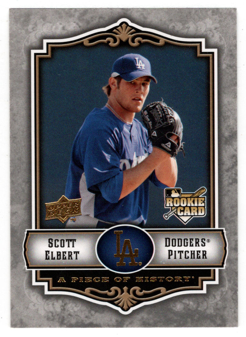 Scott Elbert - Los Angeles Dodgers (MLB Baseball Card) 2009 Upper Deck A Piece of History # 114 Mint