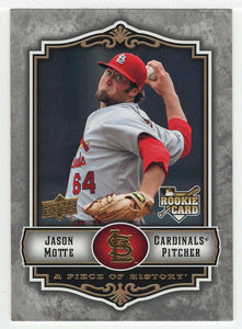 Jason Motte - St. Louis Cardinals (MLB Baseball Card) 2009 Upper Deck A Piece of History # 141 Mint