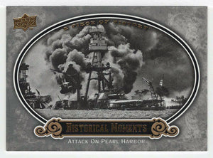 Attack on Pearl Harbor - Historical Moments (MLB Baseball Card) 2009 Upper Deck A Piece of History # 159 Mint