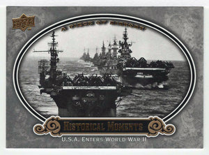 U.S.A. Enters World War II - Historical Moments (MLB Baseball Card) 2009 Upper Deck A Piece of History # 160 Mint