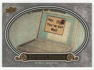 E-Mail Invented - Historical Moments (MLB Baseball Card) 2009 Upper Deck A Piece of History # 178 Mint