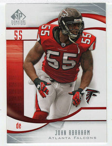 John Abraham - Atlanta Falcons (NFL Football Card) 2009 Upper Deck SP Signature # 1 Mint