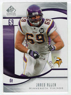 Jared Allen - Minnesota Vikings (NFL Football Card) 2009 Upper Deck SP Signature # 3 Mint