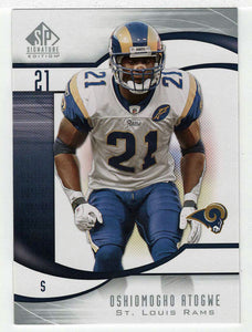 O.J. Atogwe - St. Louis Rams (NFL Football Card) 2009 Upper Deck SP Signature # 5 Mint