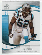 Jon Beason - Carolina Panthers (NFL Football Card) 2009 Upper Deck SP Signature # 10 Mint