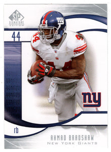 Ahmad Bradshaw - New York Giants (NFL Football Card) 2009 Upper Deck SP Signature # 15 Mint