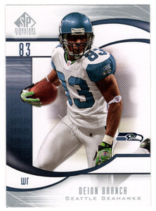 Deion Branch - Seattle Seahawks (NFL Football Card) 2009 Upper Deck SP Signature # 17 Mint