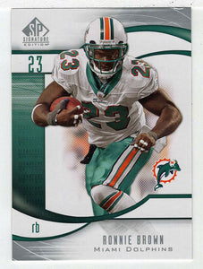 Ronnie Brown - Miami Dolphins (NFL Football Card) 2009 Upper Deck SP Signature # 22 Mint