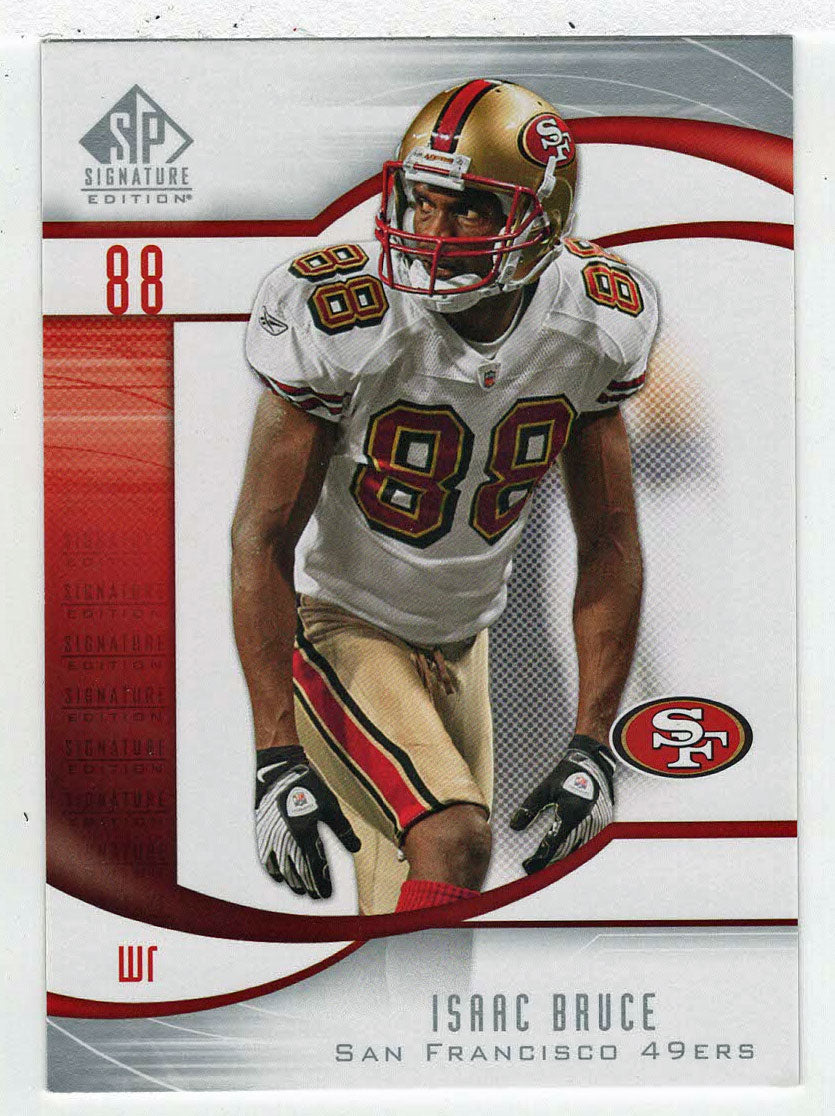 Isaac Bruce - San Francisco 49ers (NFL Football Card) 2009 Upper Deck SP Signature # 23 Mint