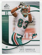 Greg Camarillo - Miami Dolphins (NFL Football Card) 2009 Upper Deck SP Signature # 27 Mint