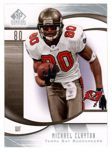 Michael Clayton - Tampa Bay Buccaneers (NFL Football Card) 2009 Upper Deck SP Signature # 34 Mint