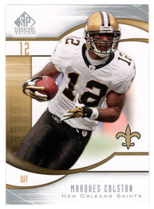 Marques Colston - New Orleans Saints (NFL Football Card) 2009 Upper Deck SP Signature # 38 Mint