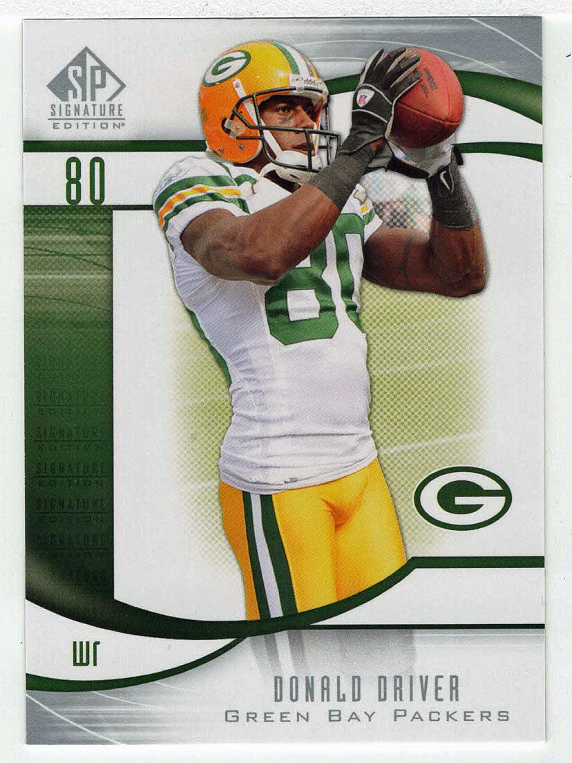 Donald Driver - Green Bay Packers (NFL Football Card) 2009 Upper Deck SP Signature # 49 Mint