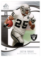 Justin Fargas - Oakland Raiders (NFL Football Card) 2009 Upper Deck SP Signature # 54 Mint