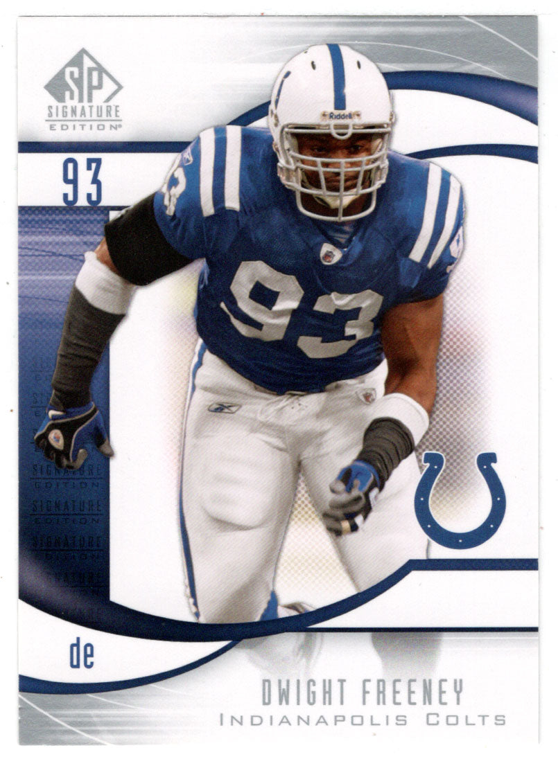 Dwight Freeney - Indianapolis Colts (NFL Football Card) 2009 Upper Deck SP Signature # 61 Mint