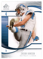 Jason Hanson - Detroit Lions (NFL Football Card) 2009 Upper Deck SP Signature # 74 Mint