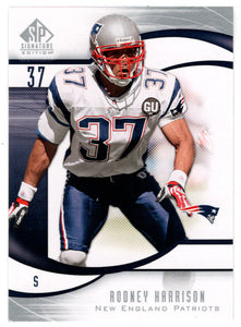 Rodney Harrison - New England Patriots (NFL Football Card) 2009 Upper Deck SP Signature # 76 Mint