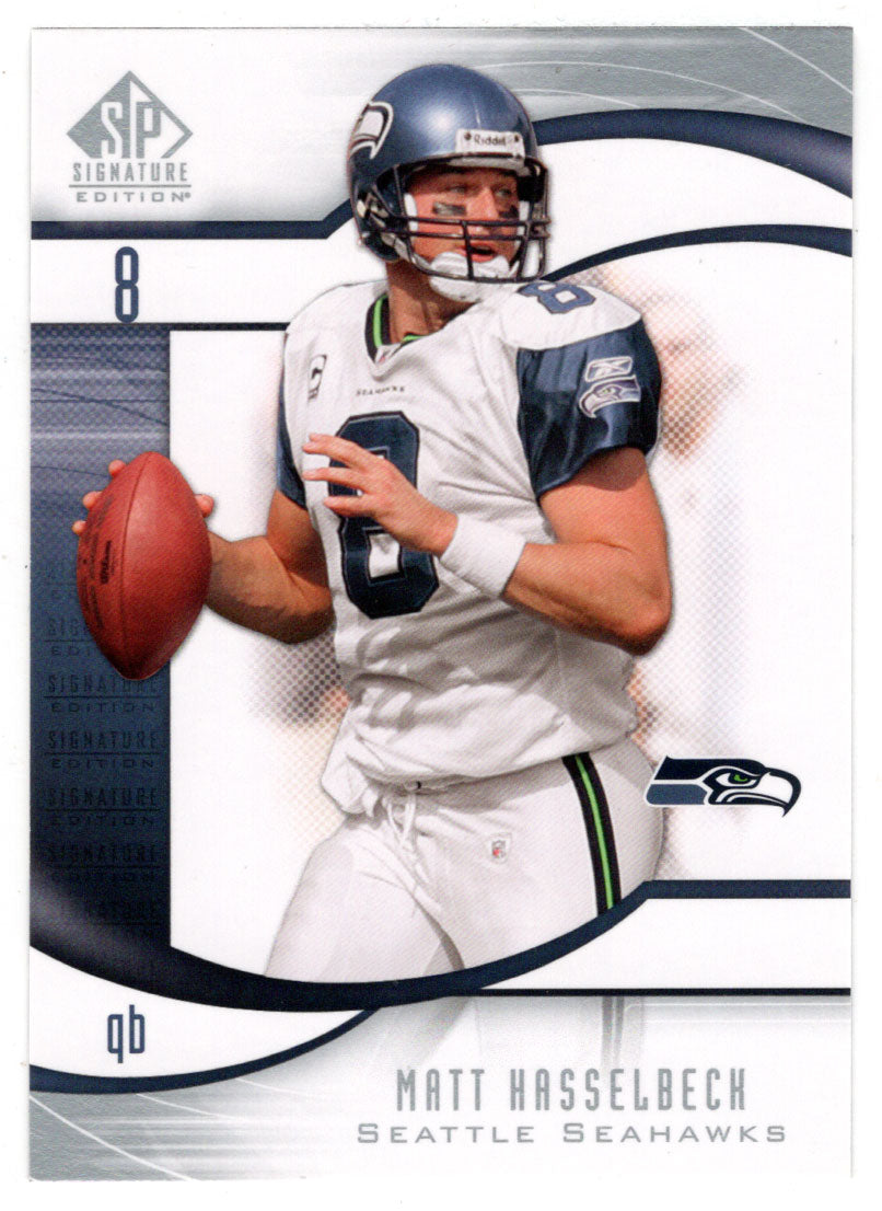 Matt Hasselbeck - Seattle Seahawks (NFL Football Card) 2009 Upper Deck SP Signature # 77 Mint