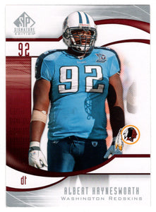 Albert Haynesworth - Washington Redskins (NFL Football Card) 2009 Upper Deck SP Signature # 79 Mint