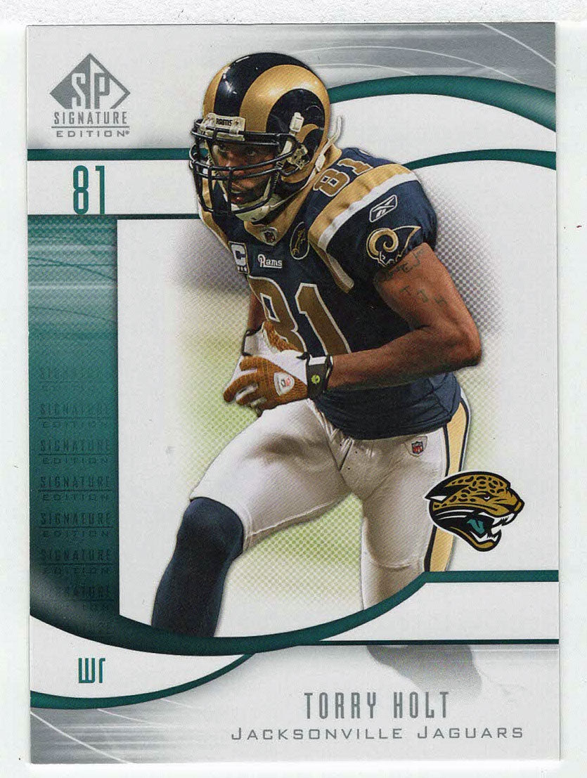 Torry Holt - Jacksonville Jaguars (NFL Football Card) 2009 Upper Deck SP Signature # 87 Mint