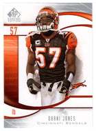 Dhani Jones - Cincinnati Bengals (NFL Football Card) 2009 Upper Deck SP Signature # 102 Mint