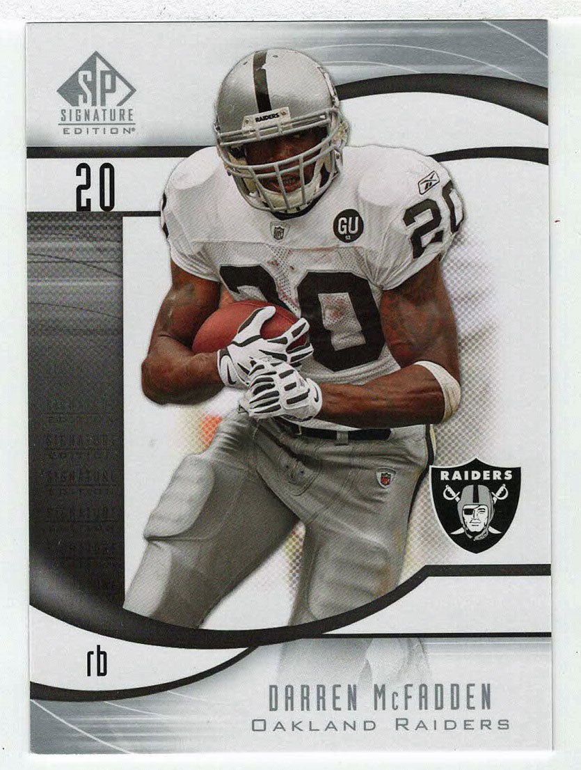 Darren McFadden - Oakland Raiders (NFL Football Card) 2009 Upper Deck SP Signature # 117 Mint