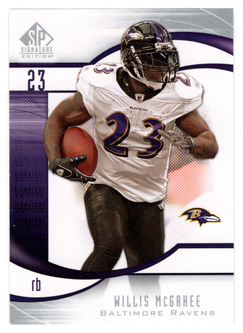 Willis McGahee - Baltimore Ravens (NFL Football Card) 2009 Upper Deck SP Signature # 118 Mint